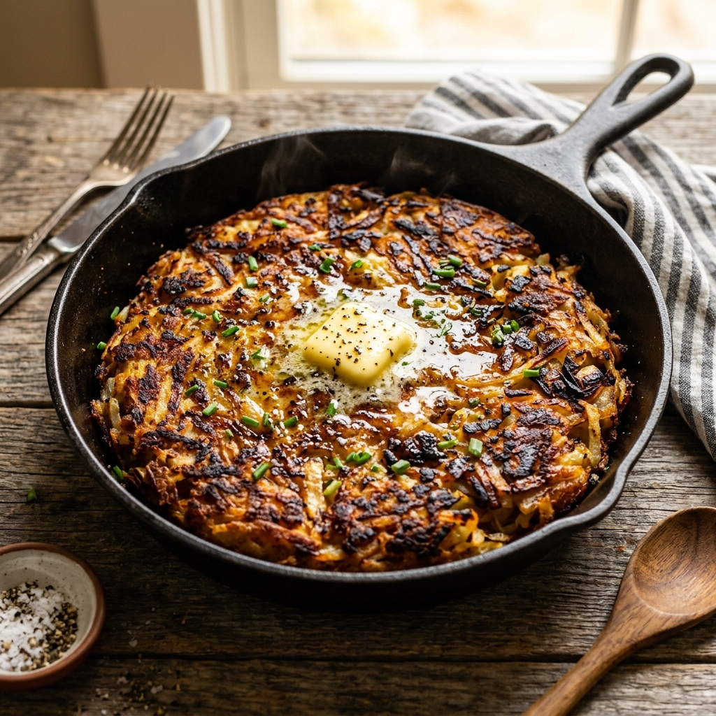 Buttery, Oniony, Charred Hash Browns